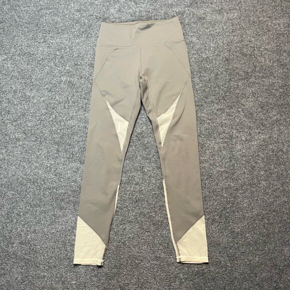 Fabletics Pants - Fabletics Womens Leggings Pants Gray Yoga Waistband Mesh Cutouts Running XS